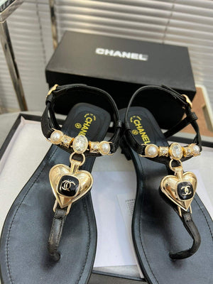Chanel  G39674 Women's Sandals Shoes Lambskin C90261 - 35 - View 7