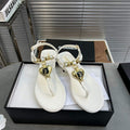 Chanel  G39674 Women's Sandals Shoes Lambskin C90262 - 35 - View 1
