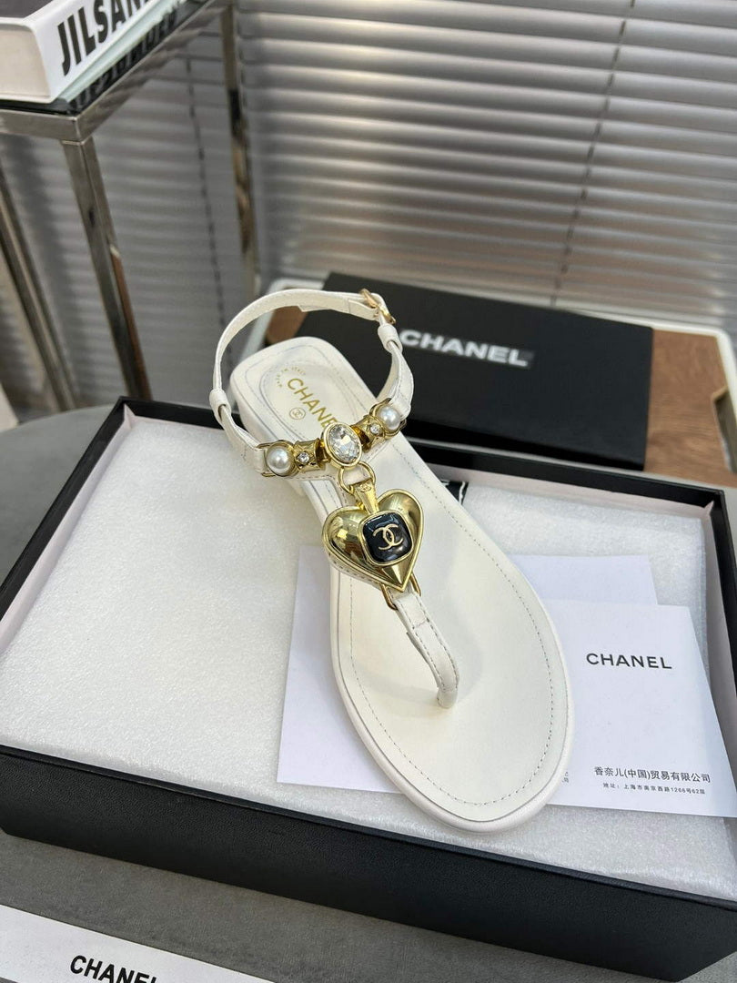 Chanel  G39674 Women's Sandals Shoes Lambskin C90262 - 35 - View 6