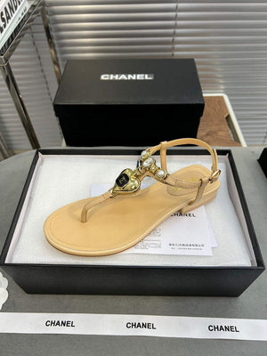 Chanel  G39674 Women's Sandals Shoes Lambskin C90264 - 35 - View 4