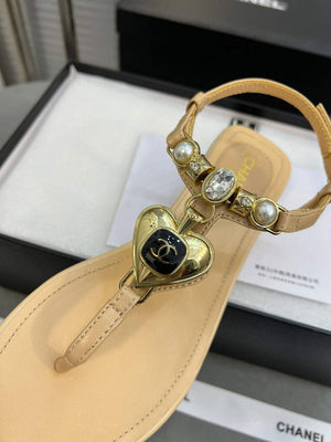 Chanel  G39674 Women's Sandals Shoes Lambskin C90264 - 35 - View 5