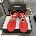 Chanel  G39674 Women's Sandals Shoes Lambskin C90265 - 35 - View 1