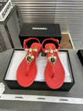 Chanel  G39674 Women's Sandals Shoes Lambskin C90265
