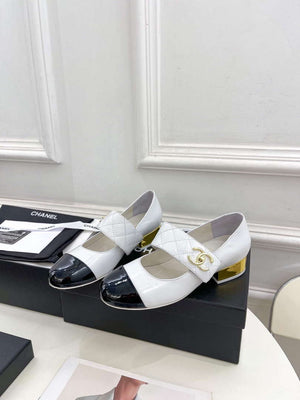 Chanel G39732 Women's Mary Janes Shoes C91329 - 35 - View 1