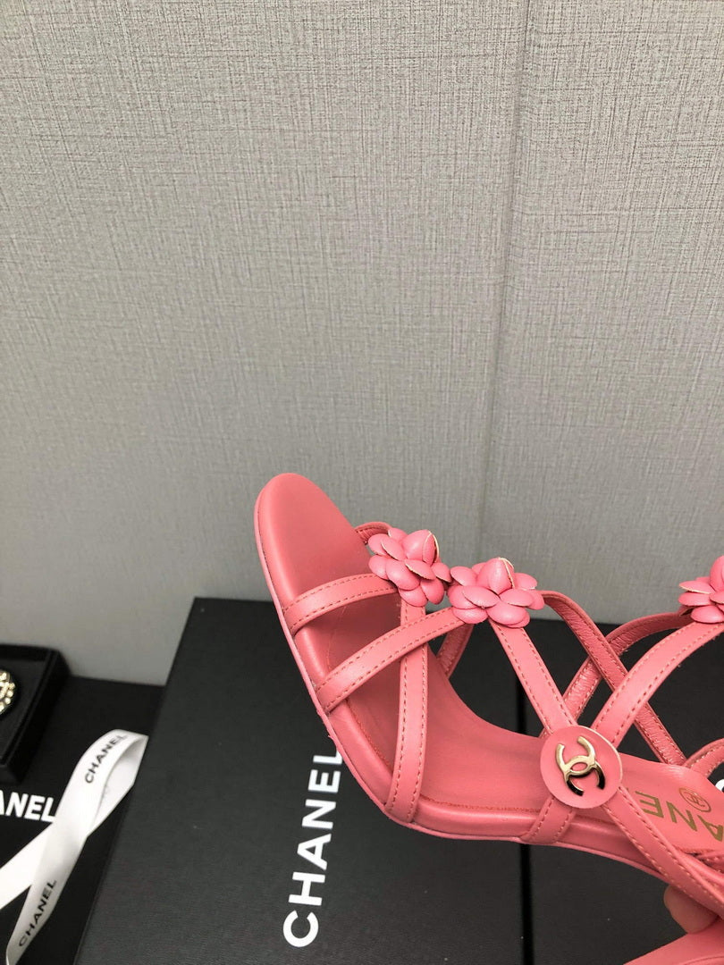 Chanel G40128 Women's Sandals Shoes Lambskin C90216 - 35 - View 5