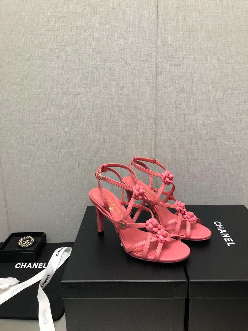 Chanel G40128 Women's Sandals Shoes Lambskin C90216