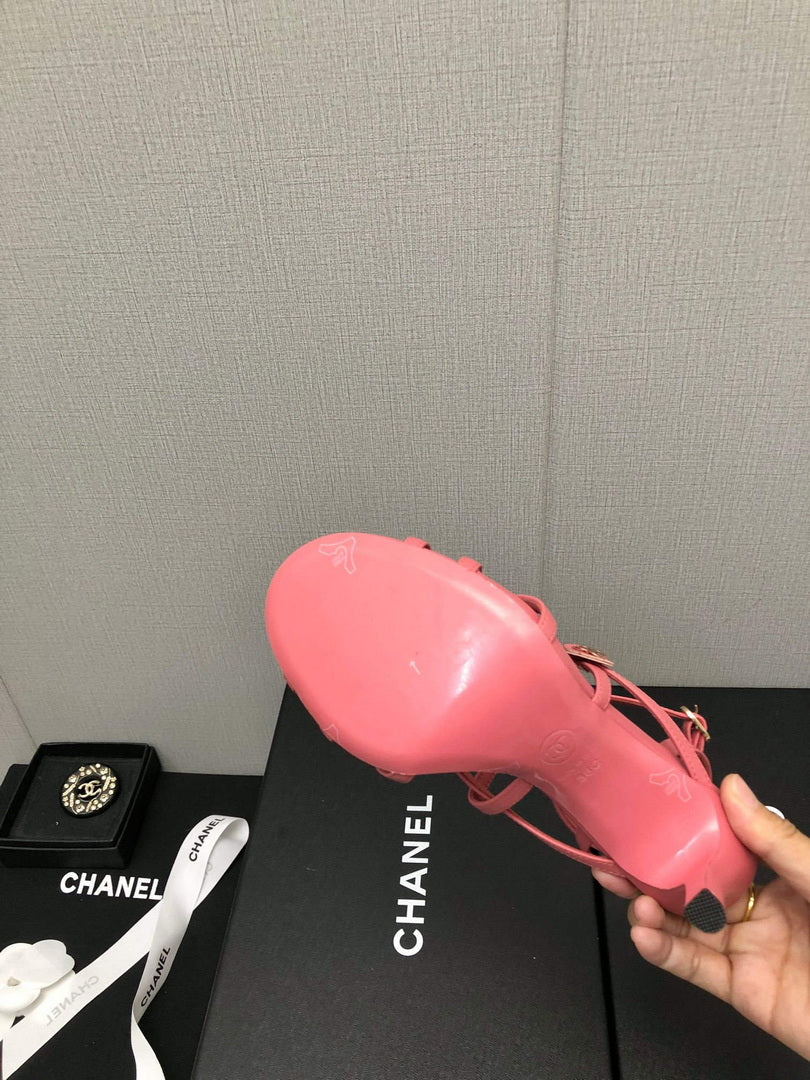 Chanel G40128 Women's Sandals Shoes Lambskin C90216