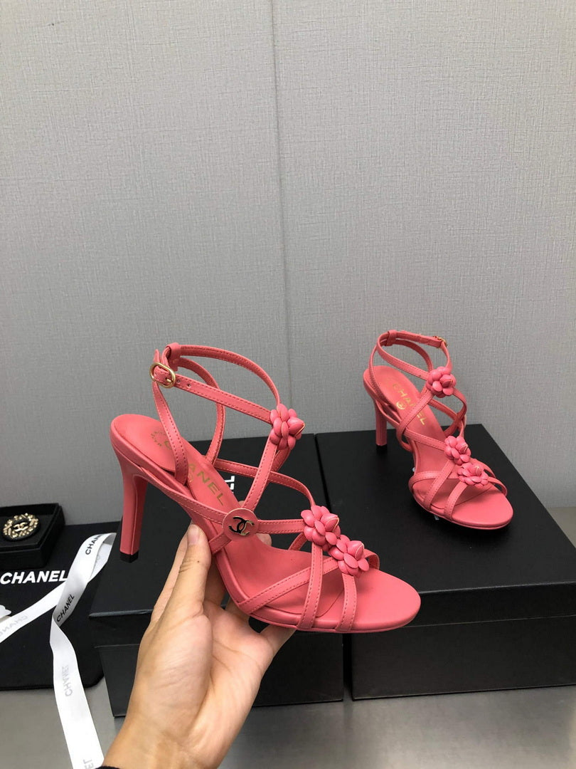 Chanel G40128 Women's Sandals Shoes Lambskin C90216