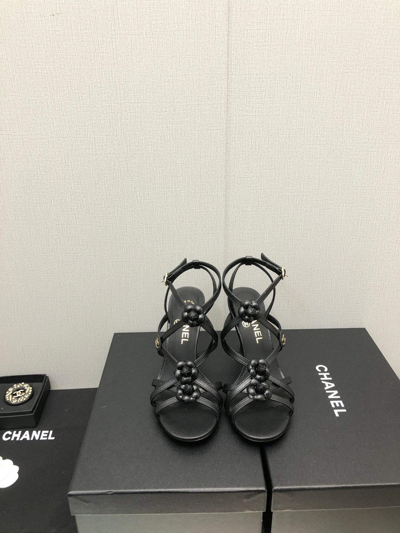 Chanel G40128 Women's Sandals Shoes Lambskin C90217