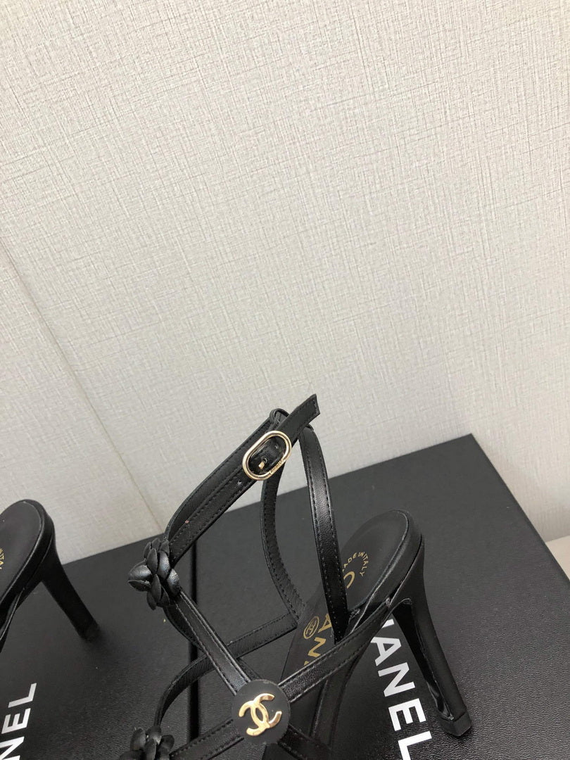 Chanel G40128 Women's Sandals Shoes Lambskin C90217