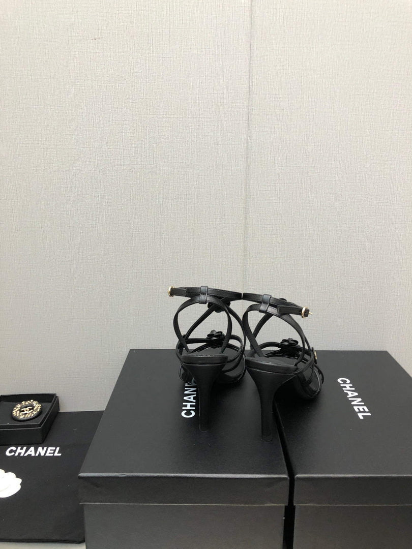 Chanel G40128 Women's Sandals Shoes Lambskin C90217 - 35 - View 8