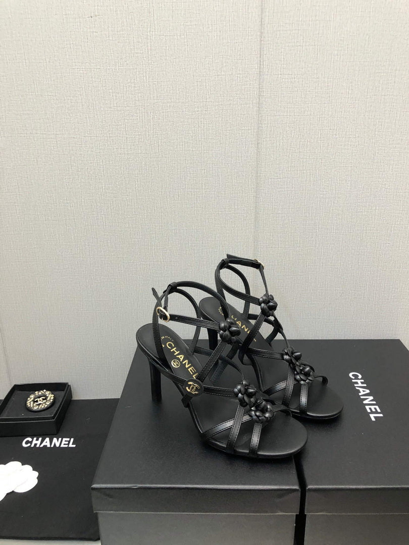 Chanel G40128 Women's Sandals Shoes Lambskin C90217 - 35 - View 1