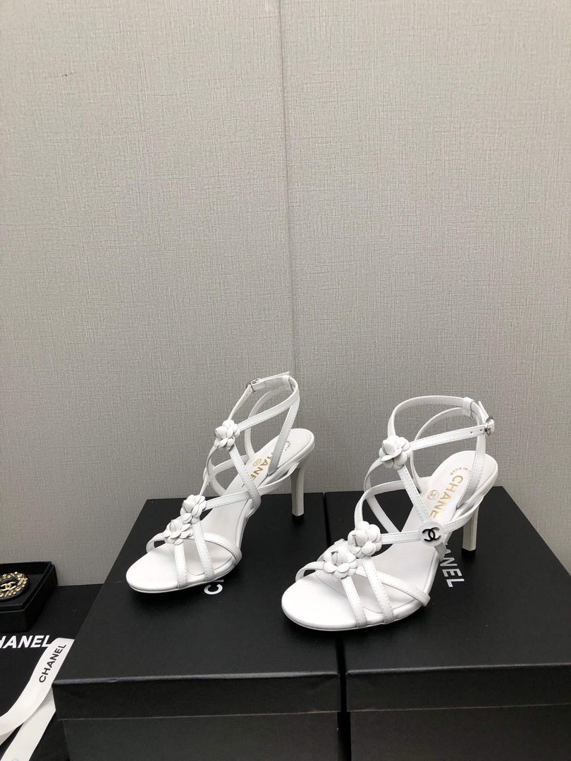 Chanel G40128 Women's Sandals Shoes Lambskin C90218