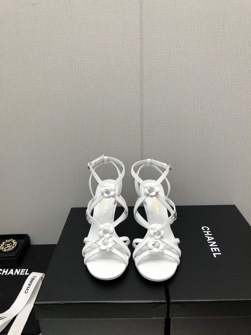 Chanel G40128 Women's Sandals Shoes Lambskin C90218