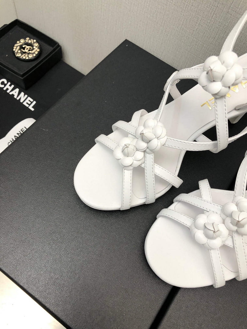 Chanel G40128 Women's Sandals Shoes Lambskin C90218