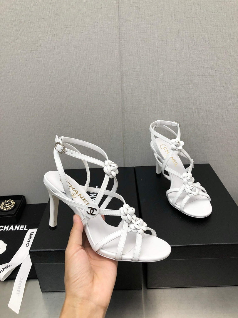 Chanel G40128 Women's Sandals Shoes Lambskin C90218