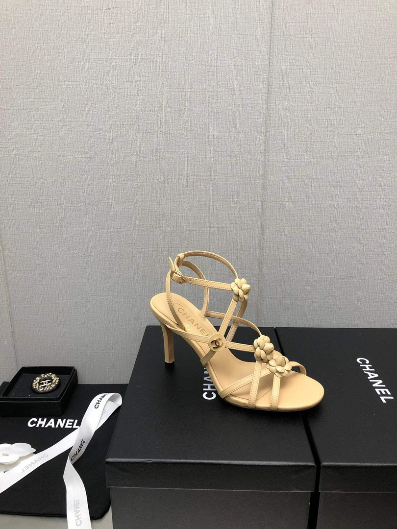 Chanel G40128 Women's Sandals Shoes Lambskin C90219