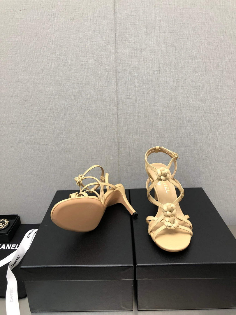 Chanel G40128 Women's Sandals Shoes Lambskin C90219