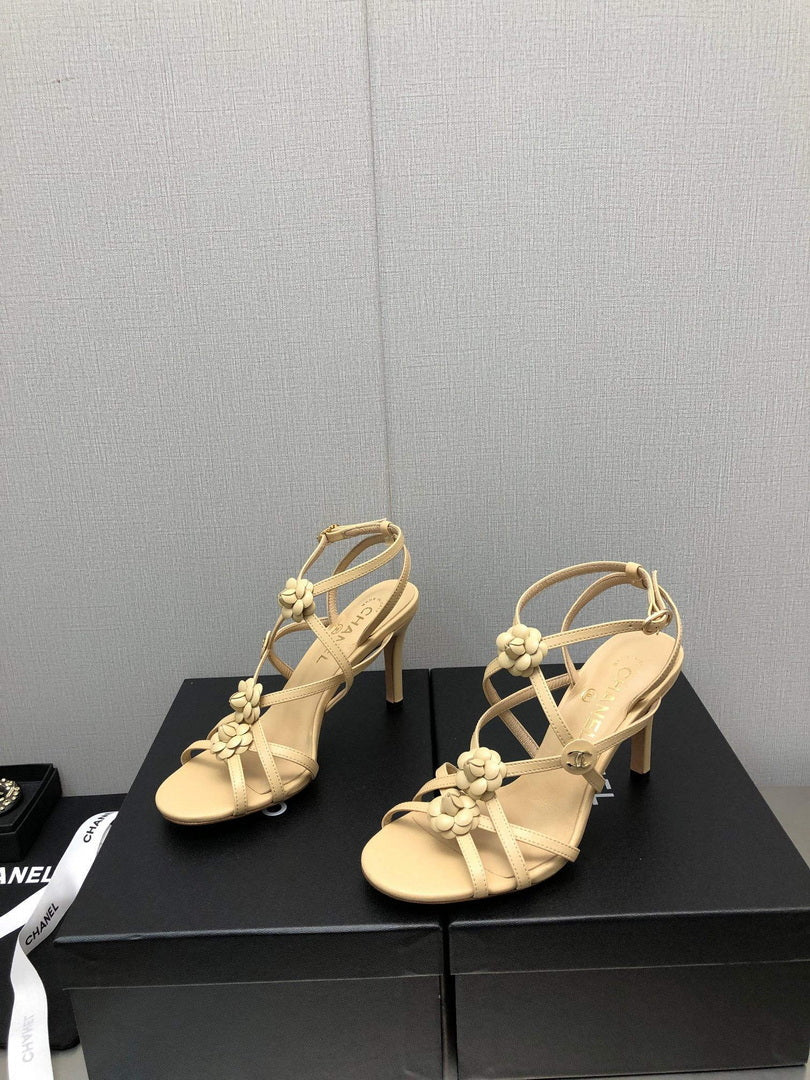 Chanel G40128 Women's Sandals Shoes Lambskin C90219 - 35 - View 8
