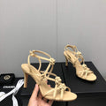 Chanel G40128 Women's Sandals Shoes Lambskin C90219 - 35 - View 1