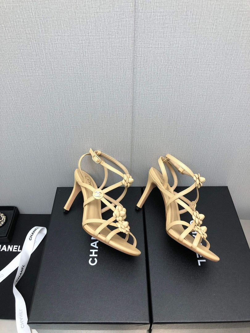 Chanel G40128 Women's Sandals Shoes Lambskin C90219