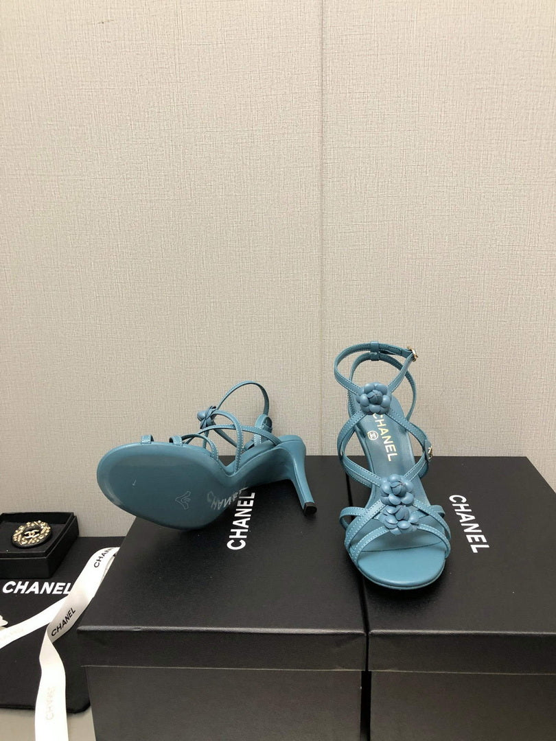Chanel G40128 Women's Sandals Shoes Lambskin C90220