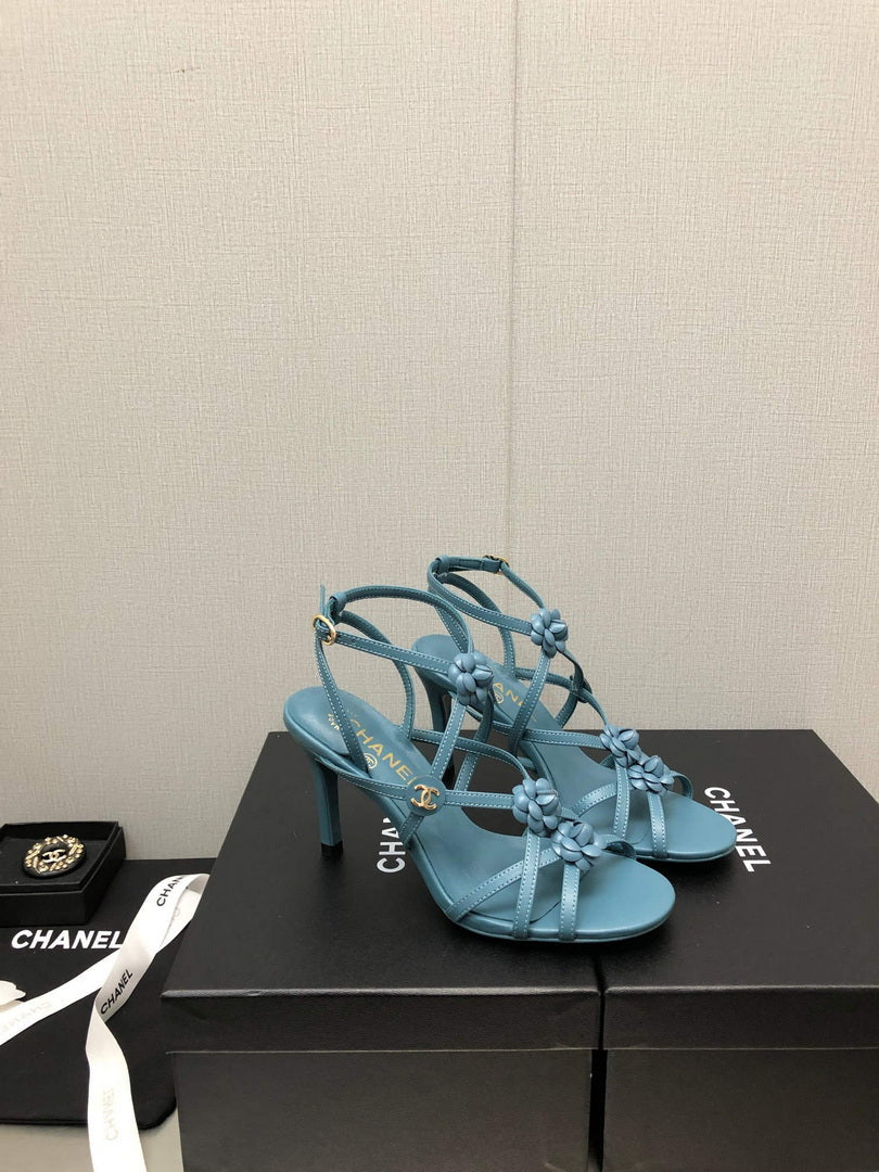 Chanel G40128 Women's Sandals Shoes Lambskin C90220 - 35 - View 6