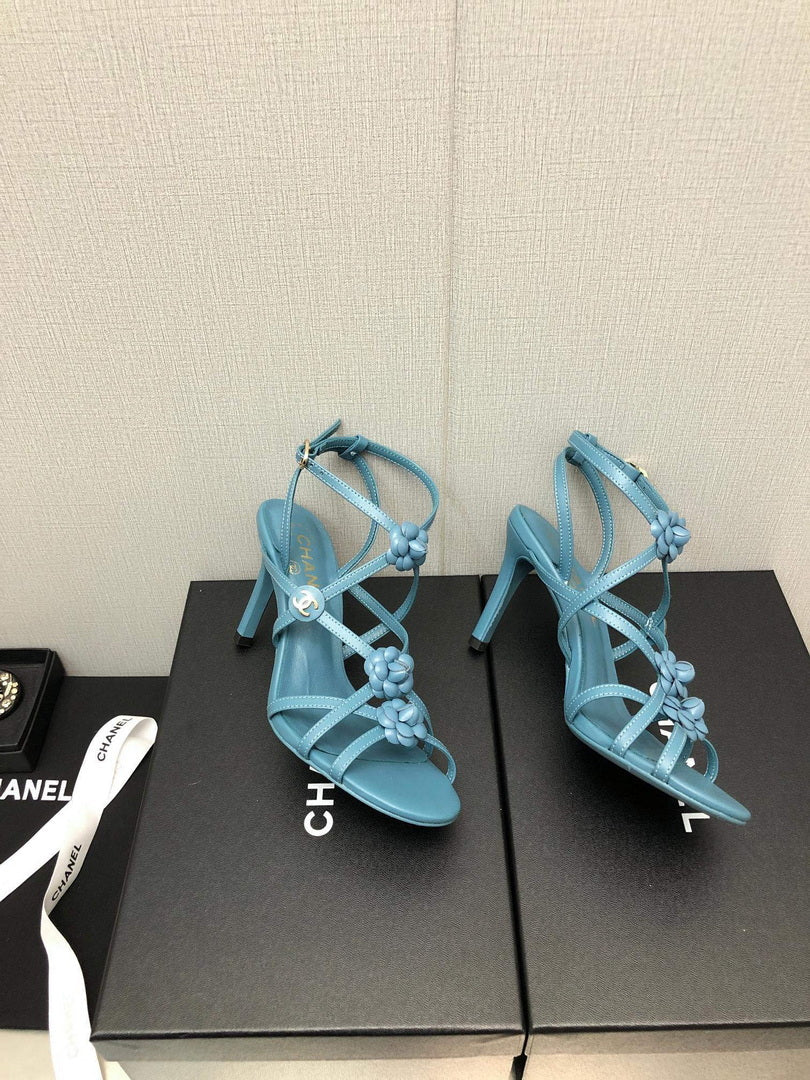 Chanel G40128 Women's Sandals Shoes Lambskin C90220