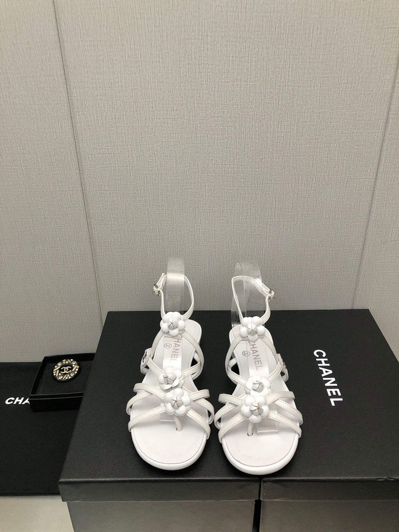 Chanel G40128 Women's Sandals Shoes Lambskin C90221 - 35 - View 2