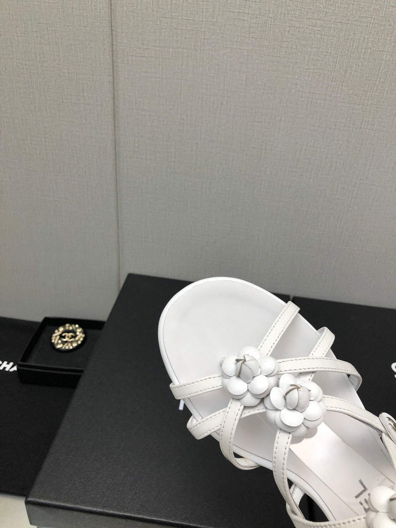 Chanel G40128 Women's Sandals Shoes Lambskin C90221 - 35 - View 4