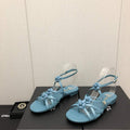 Chanel G40128 Women's Sandals Shoes Lambskin C90222 - 35 - View 1