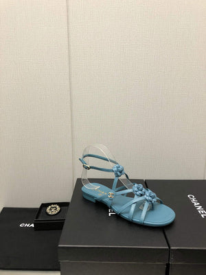 Chanel G40128 Women's Sandals Shoes Lambskin C90222 - 35 - View 5