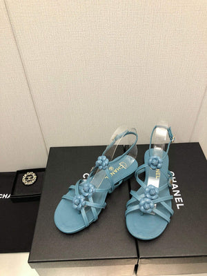Chanel G40128 Women's Sandals Shoes Lambskin C90222 - 35 - View 6