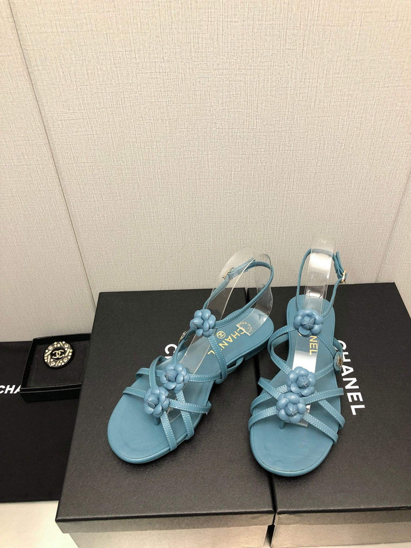 Chanel G40128 Women's Sandals Shoes Lambskin C90222 - 35 - View 6