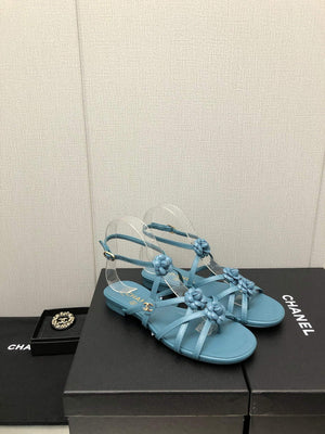 Chanel G40128 Women's Sandals Shoes Lambskin C90222 - 35 - View 9