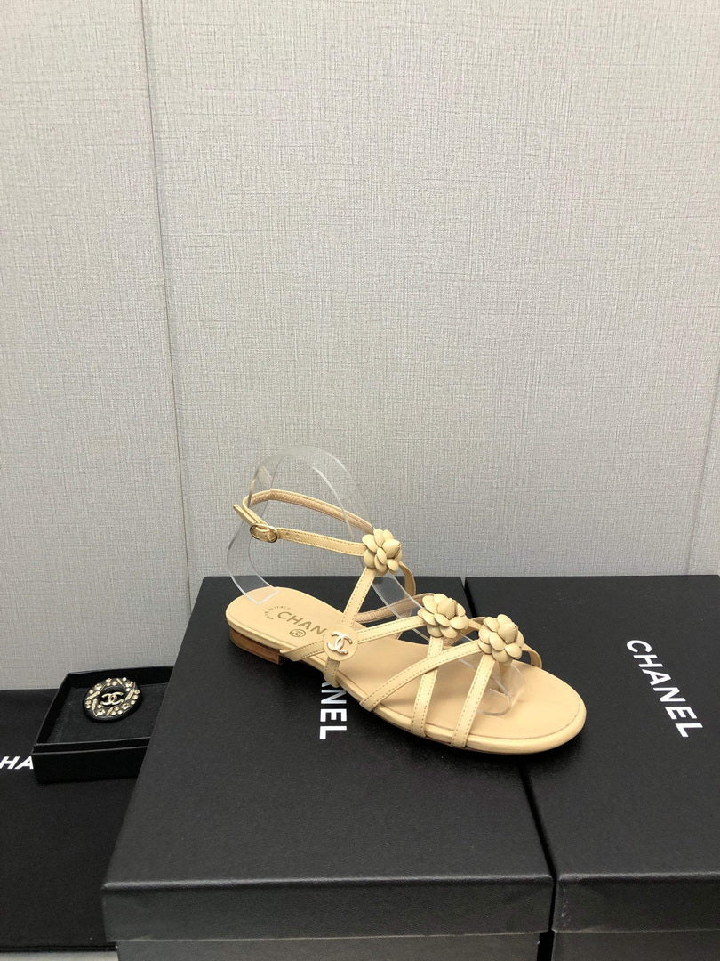 Chanel G40128 Women's Sandals Shoes Lambskin C90224 - 35 - View 5
