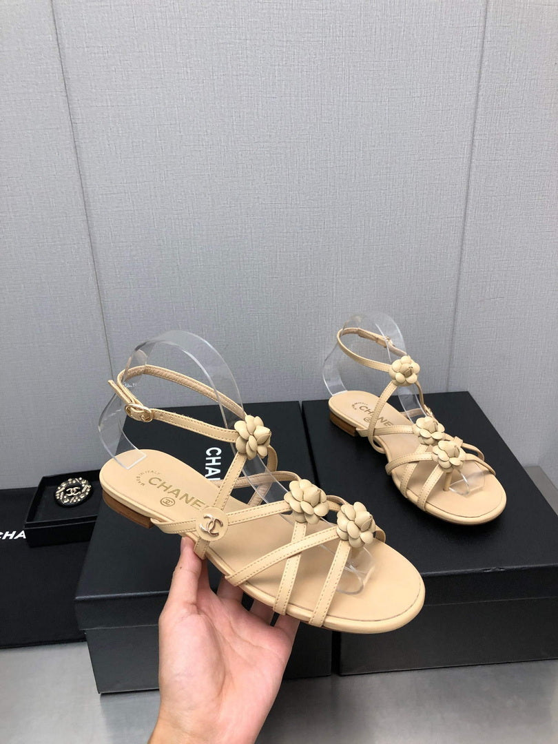 Chanel G40128 Women's Sandals Shoes Lambskin C90224 - 35 - View 9