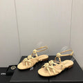 Chanel G40128 Women's Sandals Shoes Lambskin C90224 - 35 - View 1