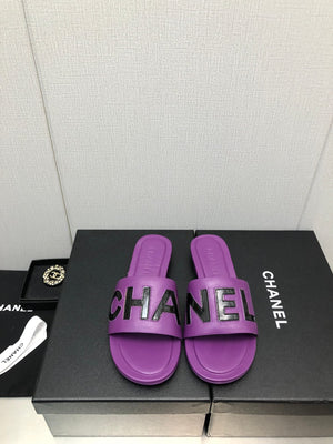 Chanel G40129 Women's Slippers Shoes Lambskin C90227 - 35 - View 2
