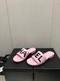 Chanel G40129 Women's Slippers Shoes Lambskin C90231