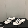 Chanel G40129 Women's Slippers Shoes Lambskin C90232 - 35 - View 1