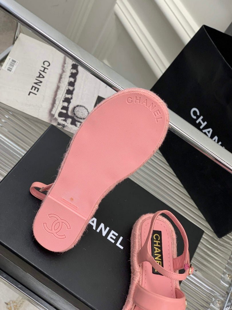 Chanel G40132 Women's Sandals Shoes Lambskin C90213 - 35 - View 6