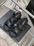 Chanel G40132 Women's Sandals Shoes Lambskin C90214