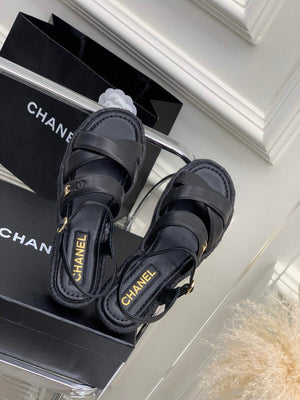 Chanel G40132 Women's Sandals Shoes Lambskin C90214 - 35 - View 8
