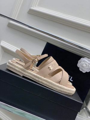 Chanel G40132 Women's Sandals Shoes Lambskin C90215 - 35 - View 5