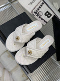 Chanel G40132 Women's Slippers Shoes Calfskin C90204