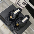 Chanel G40132 Women's Slippers Shoes Calfskin C90205 - 35 - View 1