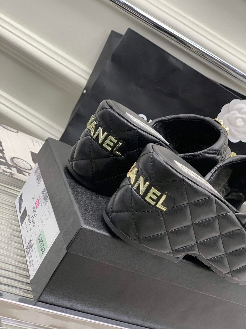 Chanel G40132 Women's Slippers Shoes Lambskin C90207 - 35 - View 5