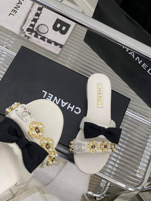 Chanel G40132 Women's Slippers Shoes Lambskin C90200 - 35 - View 3