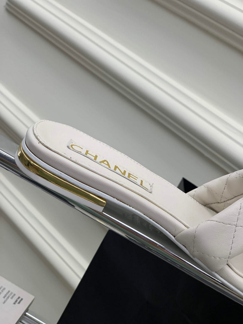 Chanel G40132 Women's Slippers Shoes Lambskin C90200 - 35 - View 8